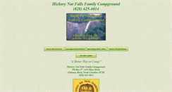 Desktop Screenshot of hickorynutfallsfamilycampground.com